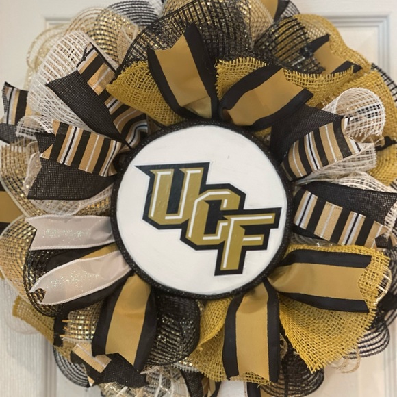 UCF Wreath College wreath, University of Central Florida wreath /decor UCF - Picture 3 of 5